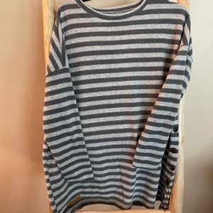 grey striped simply southern long sleeve top